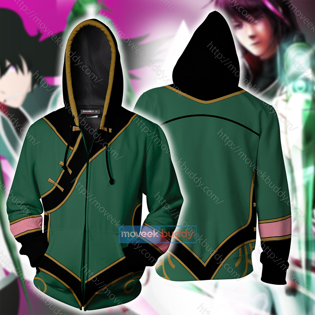 RWBY Team JNPR Lie Ren Cosplay Zip Up Hoodie XS  