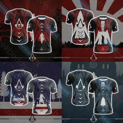 Assassin's Creed Remastered Unisex 3D T-shirt