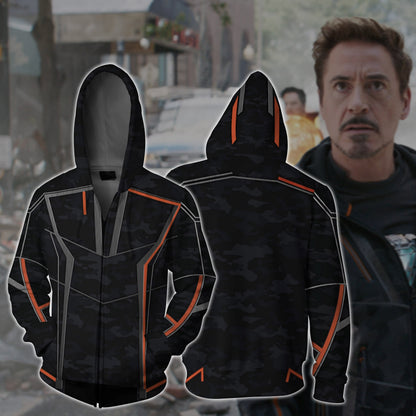 Iron Man (Tony Stark) Avengers Zip Up Hoodie 5XL