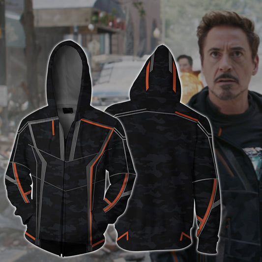 Iron Man (Tony Stark) Avengers Zip Up Hoodie 5XL