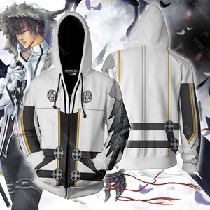 Elsword Raven BM (Blade Master) Cosplay Zip Up Hoodie Jacket XS  