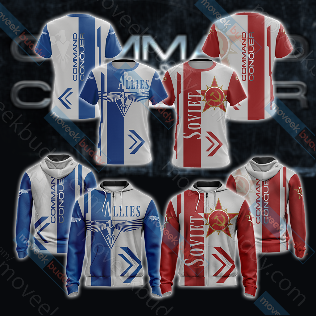 Command & Conquer - Allies Unisex 3D T-shirt
