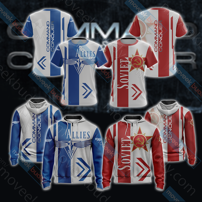 Command & Conquer - Allies Unisex 3D T-shirt