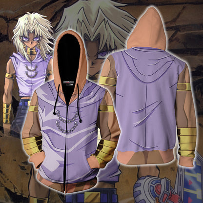 Yu-Gi-Oh! Marik Ishtar Cosplay Unisex 3D T-shirt Zip Hoodie