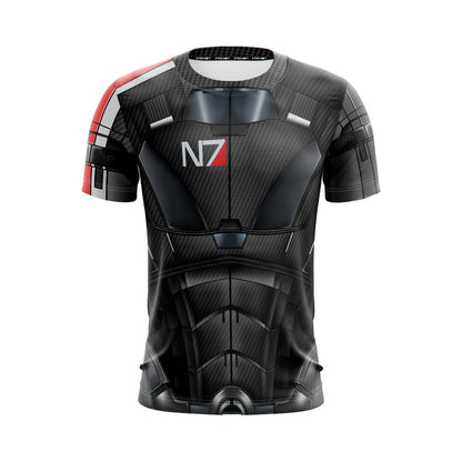 Mass Effect N7 Armor Cosplay Unisex 3D T-shirt
