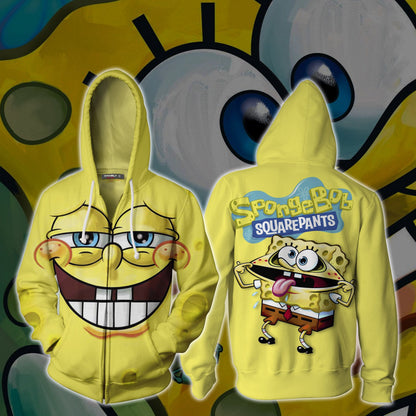 SpongeBob SquarePants 3D Zip Up Hoodie 5XL