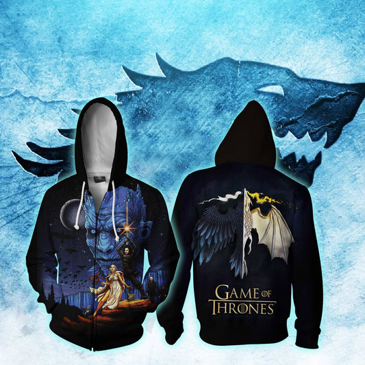 Game Of Thrones Zip Up Hoodie Jacket 5XL