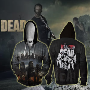 The Walking Dead 3D Zip Up Hoodie XS  