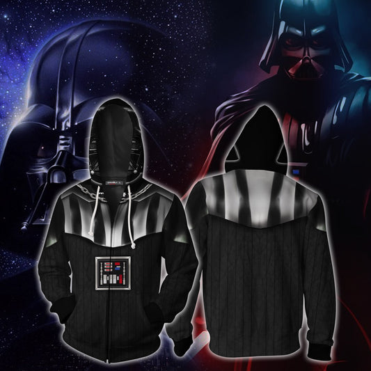 Darth Vader Cosplay (Anakin Skywalker) Star Wars Zip Up Hoodie Jacket 5XL