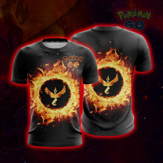 Moltres Pokemon Go Unisex 3D T-shirt S  