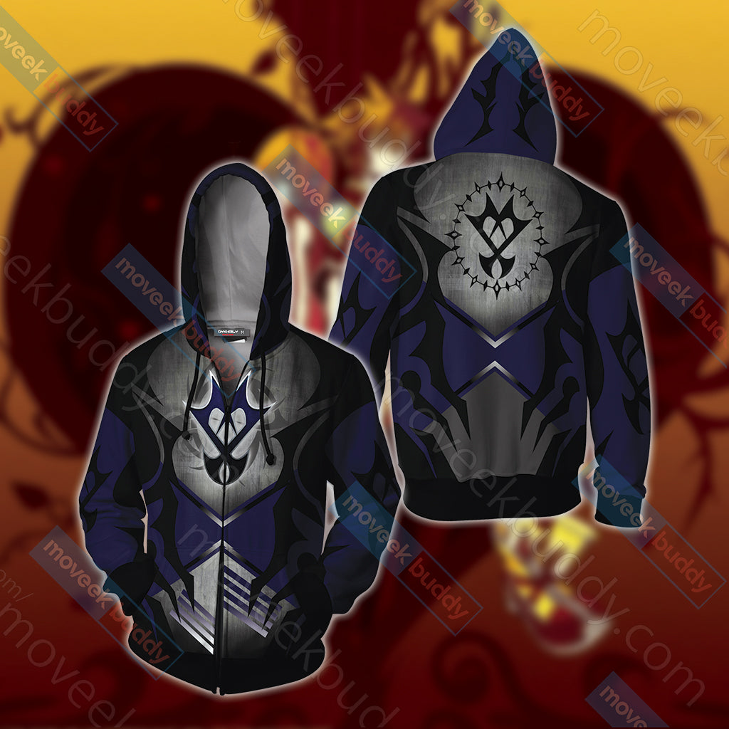 Kingdom Hearts: Unversed Unisex 3D T-shirt Zip Hoodie
