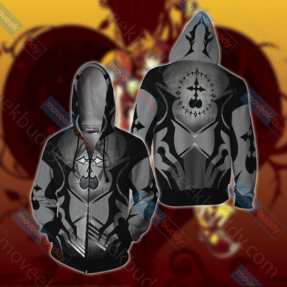 Kingdom Hearts: Nobody Unisex 3D T-shirt Zip Hoodie