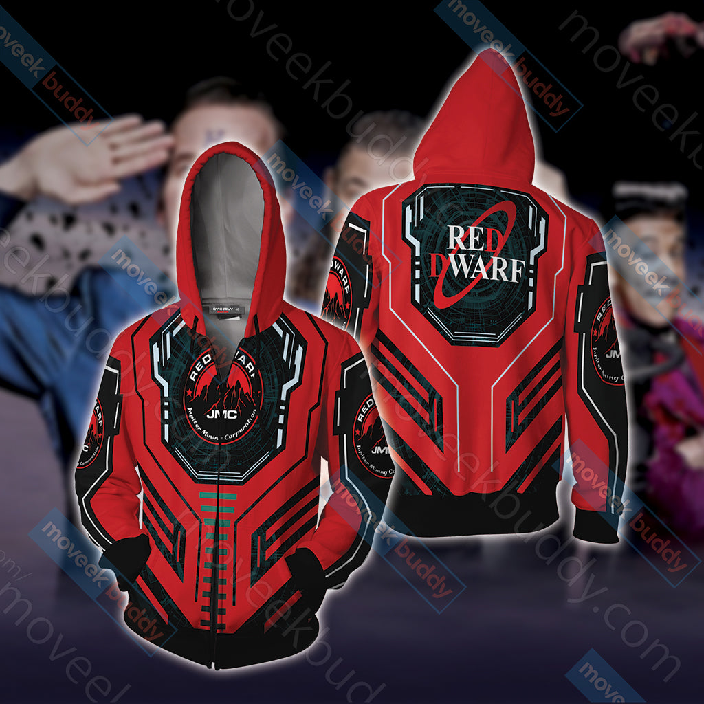 Red Dwarf Unisex 3D T-shirt Zip Hoodie