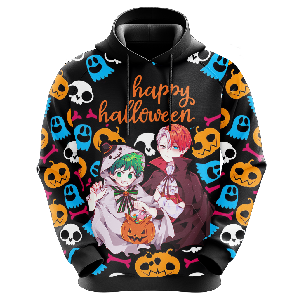 My Hero Academia - Deku and Todoroki Halloween Unisex 3D T-shirt