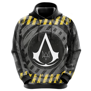 Assassin's Creed Watch Dogs Crossover Unisex 3D T-shirt   