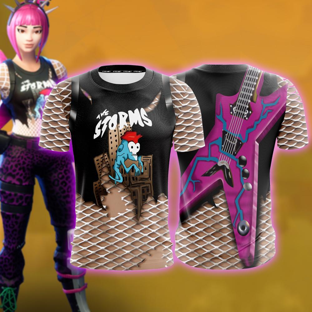 Fortnite Power Chord Skin Unisex 3D T-shirt - WackyTee