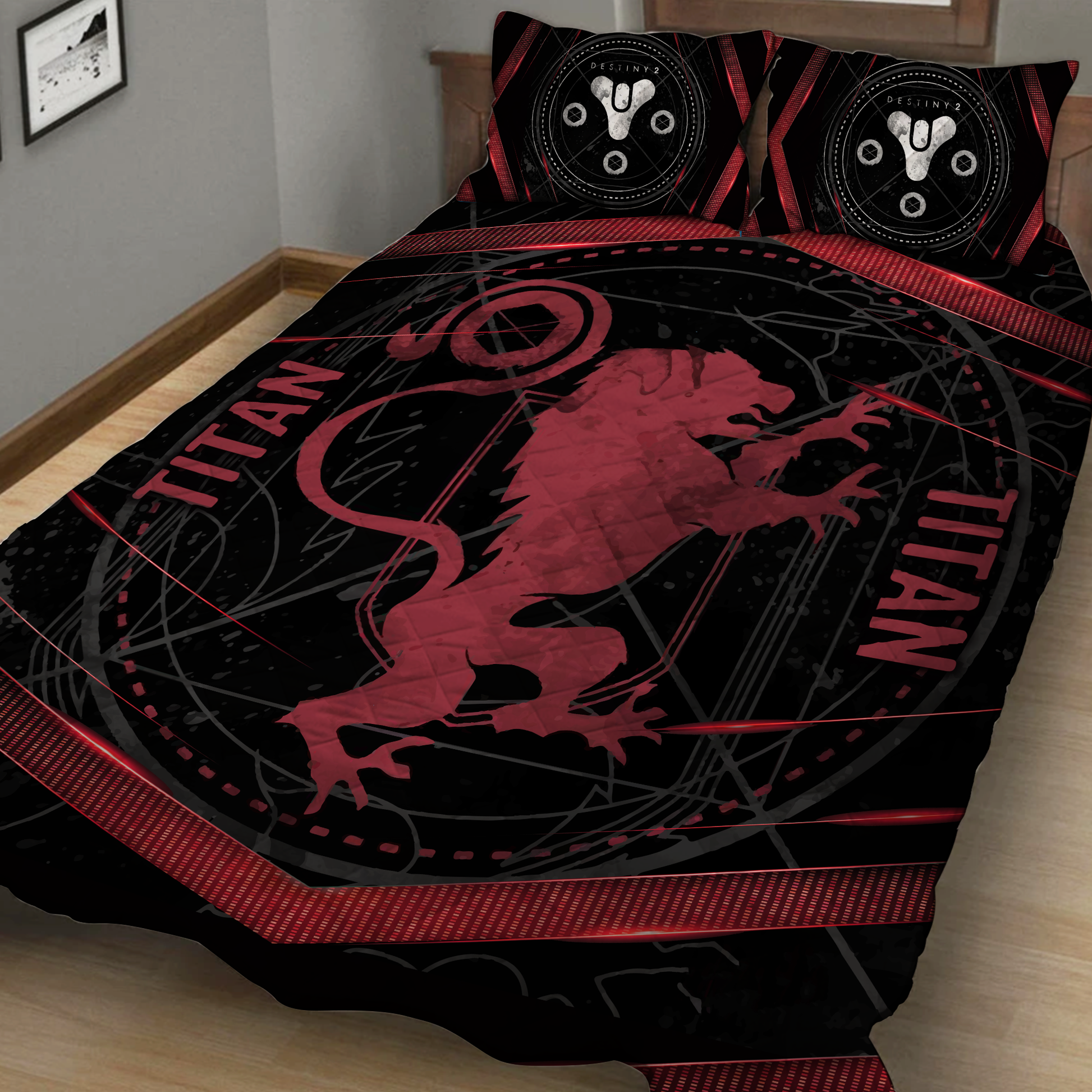 Destiny 2 Titan 3D Quilt Set Quilt Set