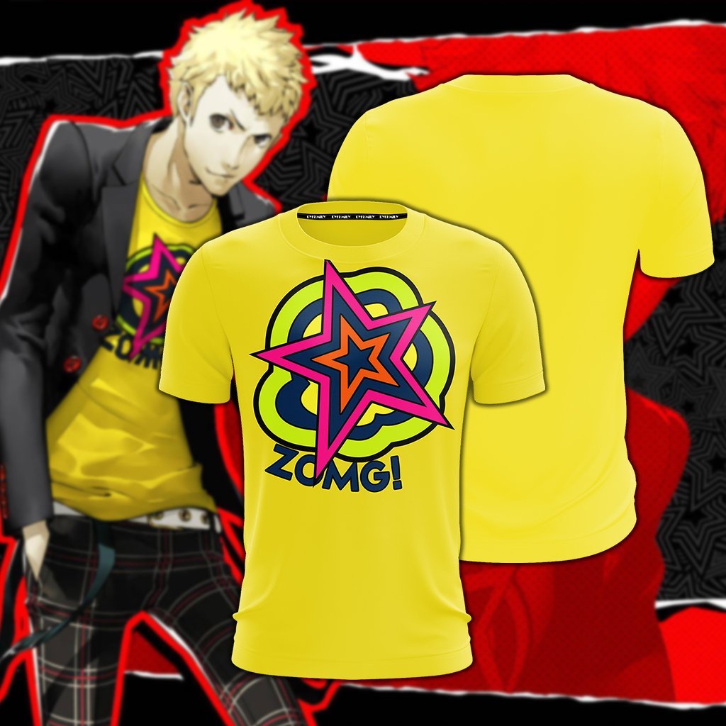 Persona 5 Ryuji Sakamoto Cosplay Unisex 3D T-shirt S  