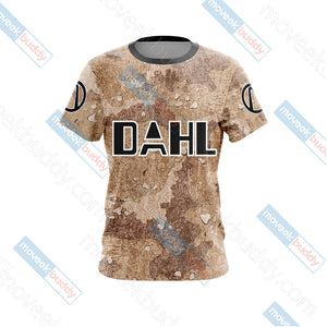 Borderlands - DAHL Camo Style Version 4 Unisex 3D T-shirt   