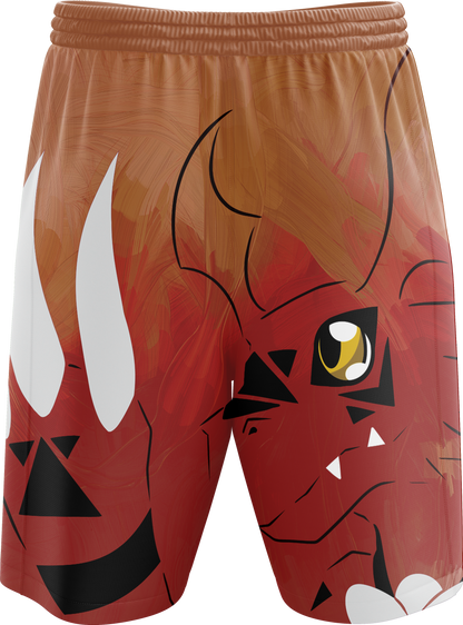 Digimon Guilmon Unisex 3D Beach Shorts