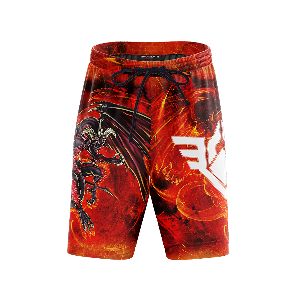 Yu-Gi-Oh! Red Dragon Archfiend Beach Shorts