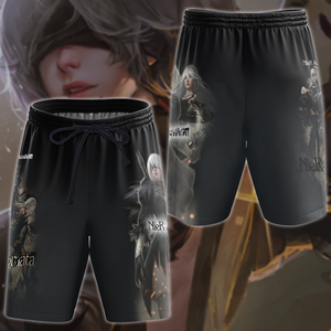 NieR: Automata Video Game 3D All Over Print T-shirt Tank Top Zip Hoodie Pullover Hoodie Hawaiian Shirt Beach Shorts Jogger Beach Shorts S 