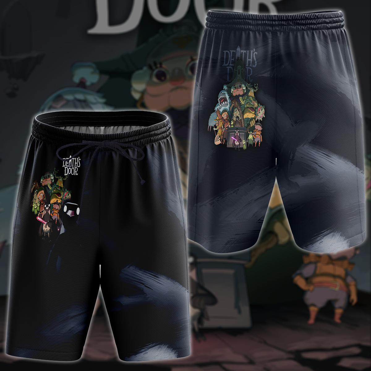 Death’s Door Video Game All-Over T-shirt Hoodie Tank Top Hawaiian Shirt Beach Shorts Joggers Beach Shorts
