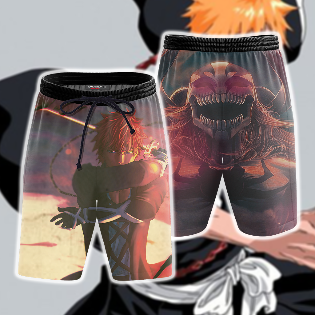 Bleach Kurosaki Ichigo 3D Beach Shorts S  