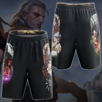 The Witcher Video Game 3D All Over Printed T-shirt Tank Top Zip Hoodie Pullover Hoodie Hawaiian Shirt Beach Shorts Jogger Beach Shorts