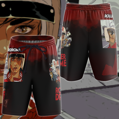 Rollerdrome Video Game 3D All Over Print T-shirt Tank Top Zip Hoodie Pullover Hoodie Hawaiian Shirt Beach Shorts Jogger Beach Shorts