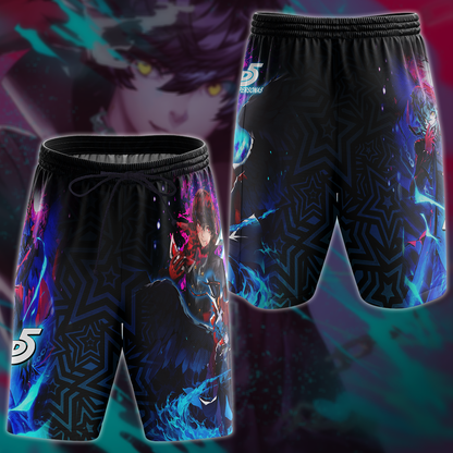 Persona 5 Video Game 3D All Over Printed T-shirt Tank Top Zip Hoodie Pullover Hoodie Hawaiian Shirt Beach Shorts Jogger Beach Shorts