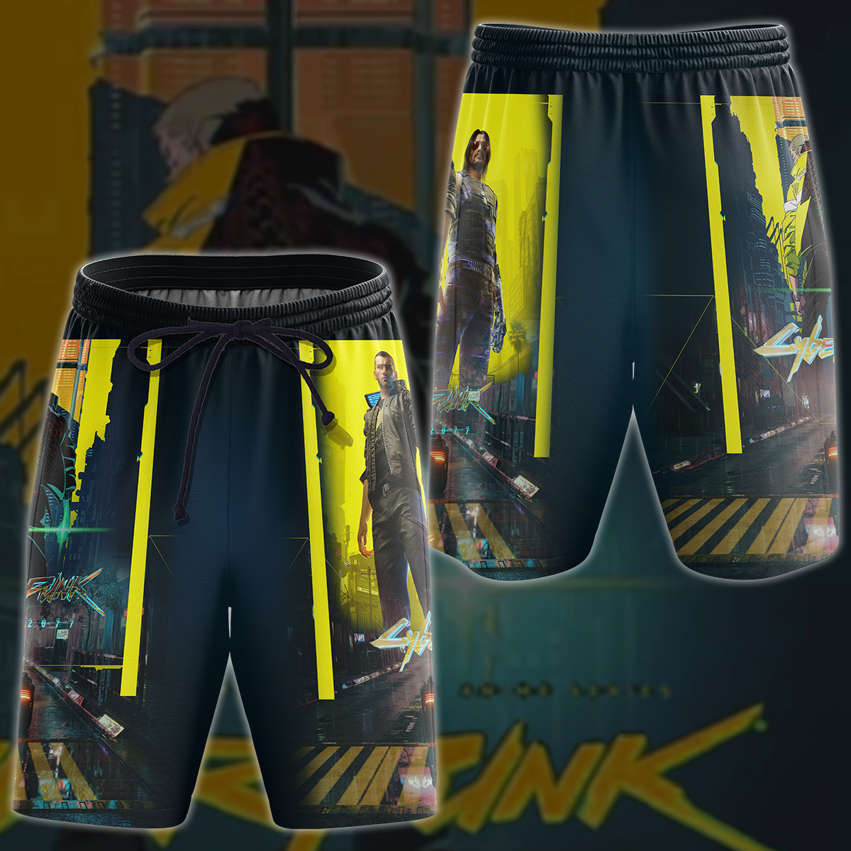 Cyberpunk 2077 Video Game 3D All Over Print T-shirt Tank Top Zip Hoodie Pullover Hoodie Hawaiian Shirt Beach Shorts Jogger Beach Shorts