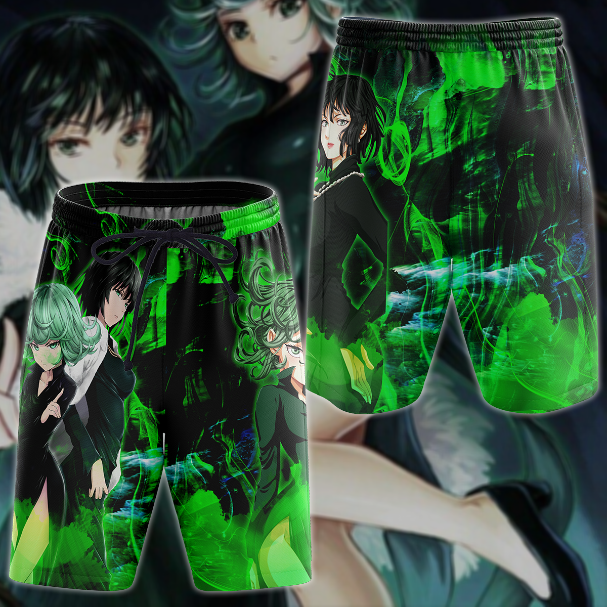 One Punch Man Tatsumaki & Fubuki 3D All Over Print T-shirt Tank Top Zip Hoodie Pullover Hoodie Hawaiian Shirt Beach Shorts Jogger Beach Shorts