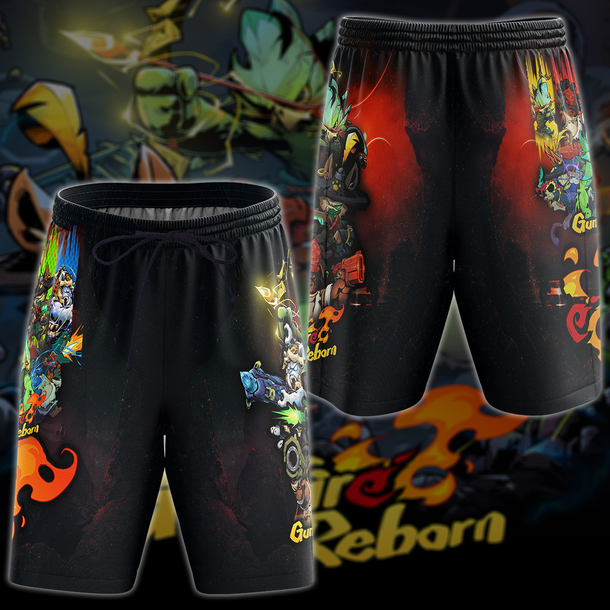 Gunfire Reborn Video Game 3D All Over Printed T-shirt Tank Top Zip Hoodie Pullover Hoodie Hawaiian Shirt Beach Shorts Jogger Beach Shorts