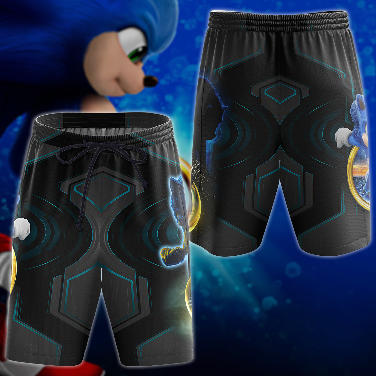 Sonic The Hedgehog Video Game 3D All Over Print T-shirt Tank Top Zip Hoodie Pullover Hoodie Hawaiian Shirt Beach Shorts Jogger Beach Shorts