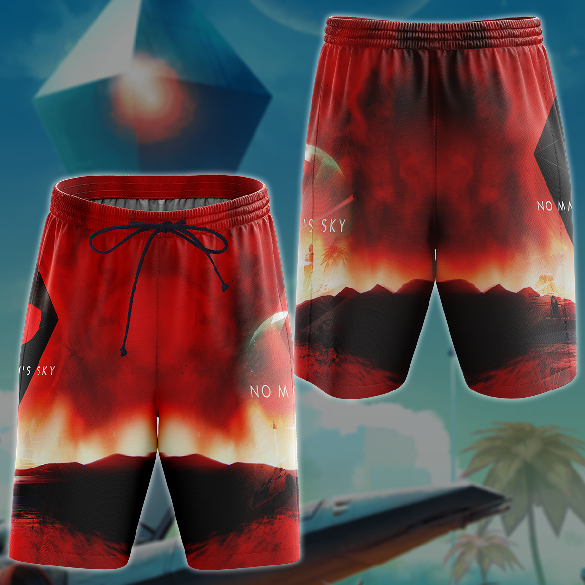 No Man's Sky Video Game 3D All Over Printed T-shirt Tank Top Zip Hoodie Pullover Hoodie Hawaiian Shirt Beach Shorts Jogger Beach Shorts