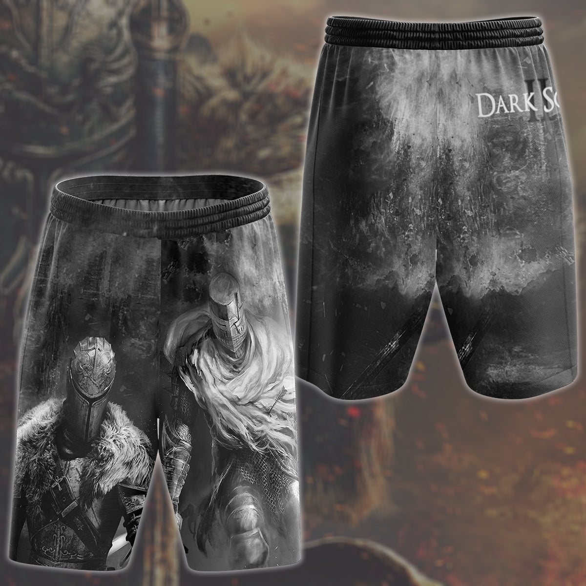 Dark Souls 2 Video Game All Over Printed T-shirt Tank Top Zip Hoodie Pullover Hoodie Hawaiian Shirt Beach Shorts Joggers Beach Shorts