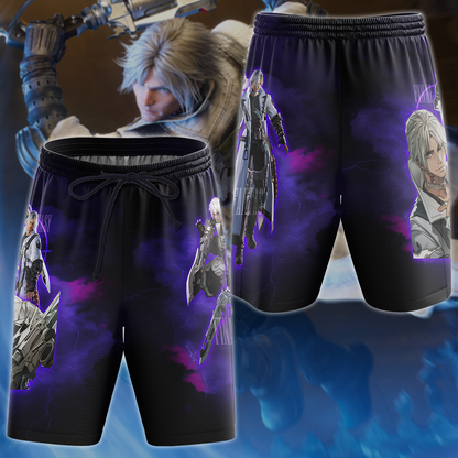Final Fantasy XIV Thancred Video Game 3D All Over Print T-shirt Tank Top Zip Hoodie Pullover Hoodie Hawaiian Shirt Beach Shorts Jogger Beach Shorts