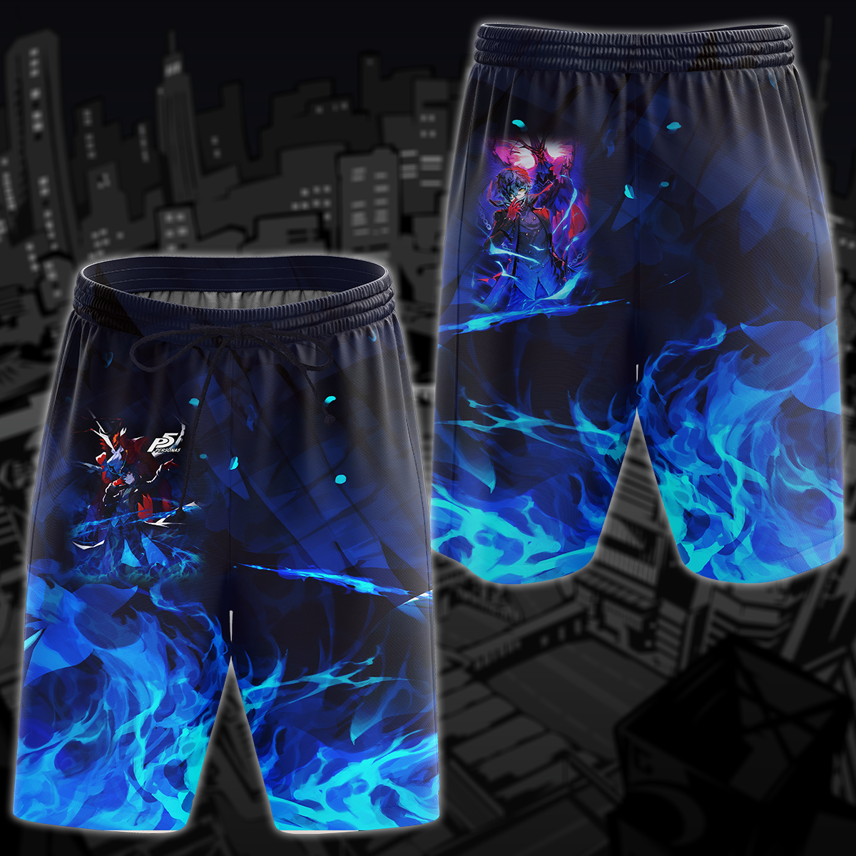 Persona 5 Video Game 3D All Over Printed T-shirt Tank Top Zip Hoodie Pullover Hoodie Hawaiian Shirt Beach Shorts Joggers Beach Shorts