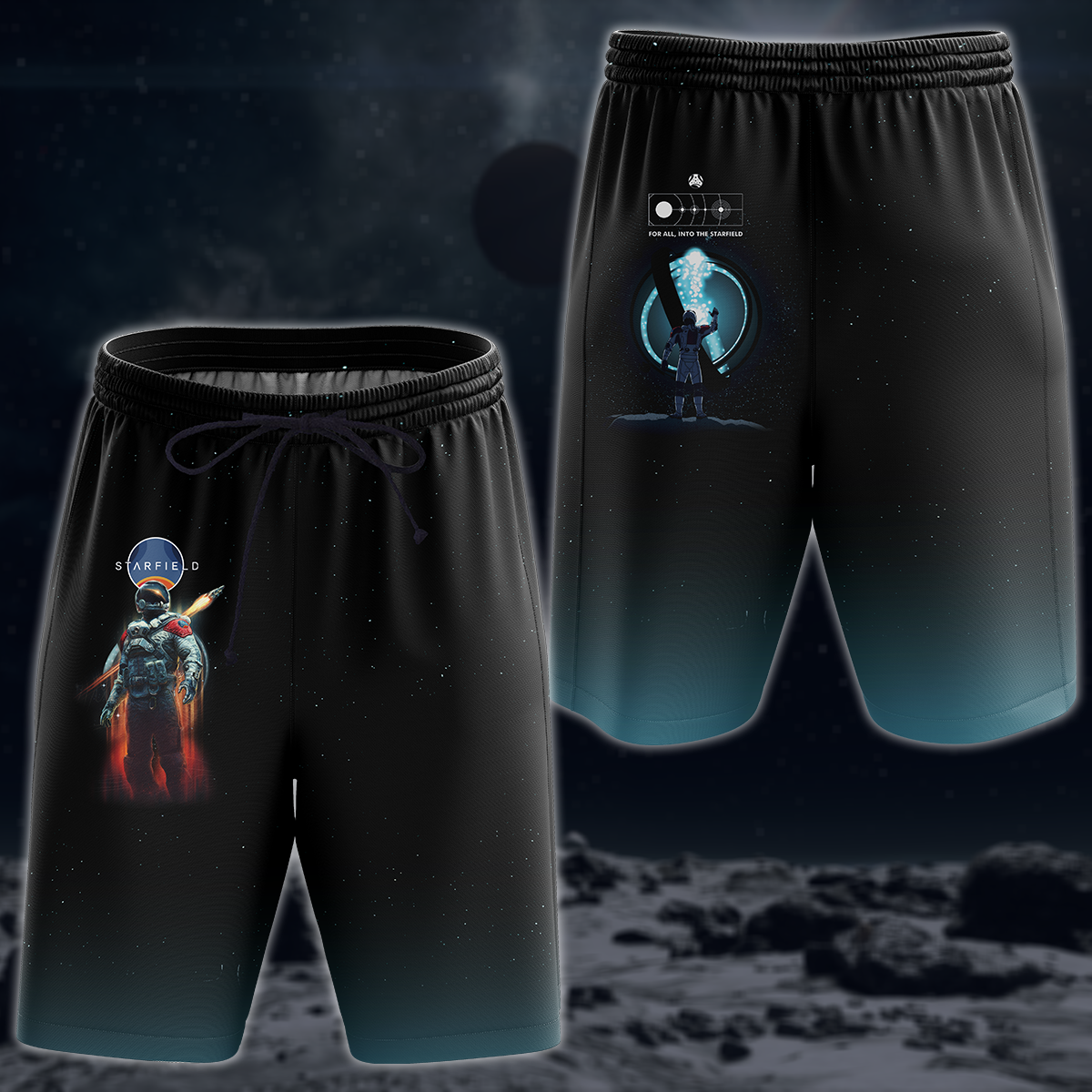 Starfield Video Game 3D All Over Printed T-shirt Tank Top Zip Hoodie Pullover Hoodie Hawaiian Shirt Beach Shorts Joggers Beach Shorts