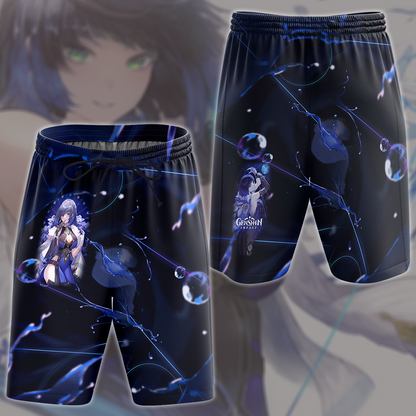 Genshin Impact Yelan Video Game All Over Printed T-shirt Tank Top Zip Hoodie Pullover Hoodie Hawaiian Shirt Beach Shorts Joggers Beach Shorts