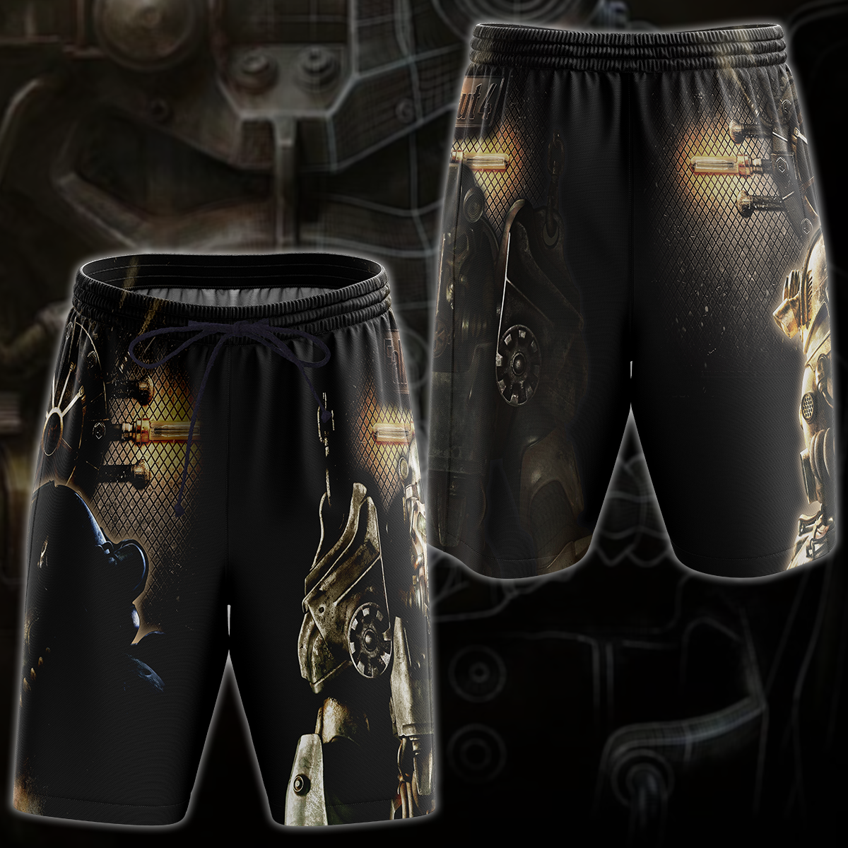 Fallout 4 Video Game 3D All Over Printed T-shirt Tank Top Zip Hoodie Pullover Hoodie Hawaiian Shirt Beach Shorts Jogger Beach Shorts