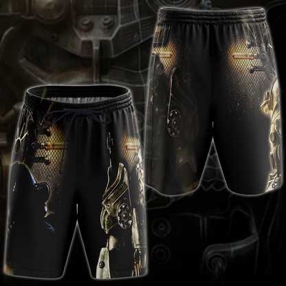Fallout 4 Video Game 3D All Over Printed T-shirt Tank Top Zip Hoodie Pullover Hoodie Hawaiian Shirt Beach Shorts Jogger Beach Shorts
