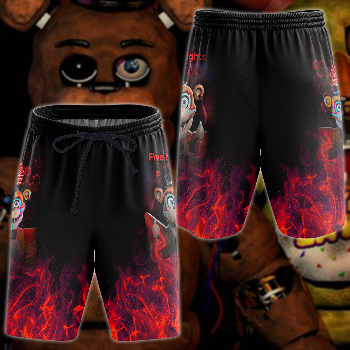 Five Nights at Freddy's: Security Breach Video Game 3D All Over Print T-shirt Tank Top Zip Hoodie Pullover Hoodie Hawaiian Shirt Beach Shorts Jogger Beach Shorts