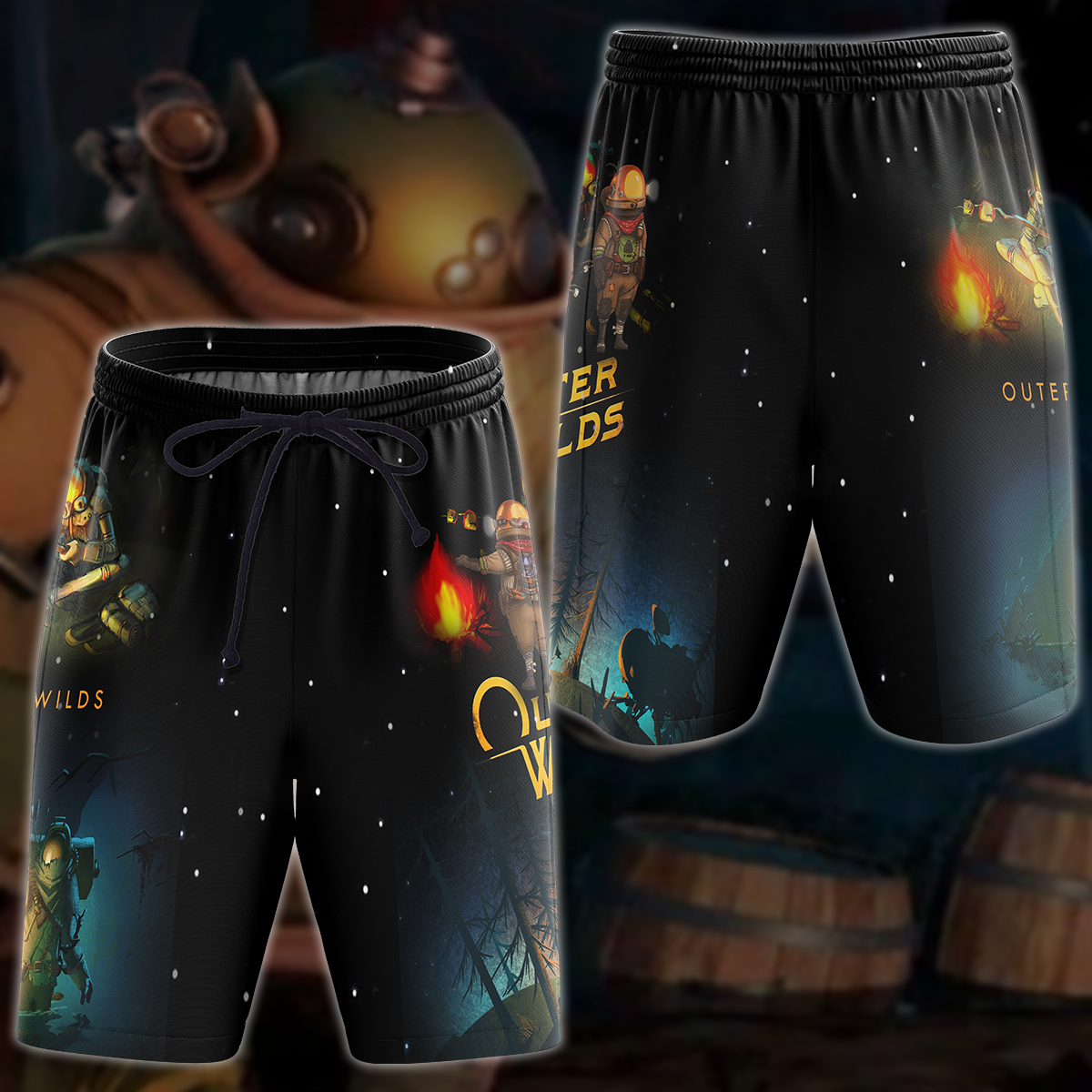Outer Wilds Video Game 3D All Over Printed T-shirt Tank Top Zip Hoodie Pullover Hoodie Hawaiian Shirt Beach Shorts Jogger Beach Shorts