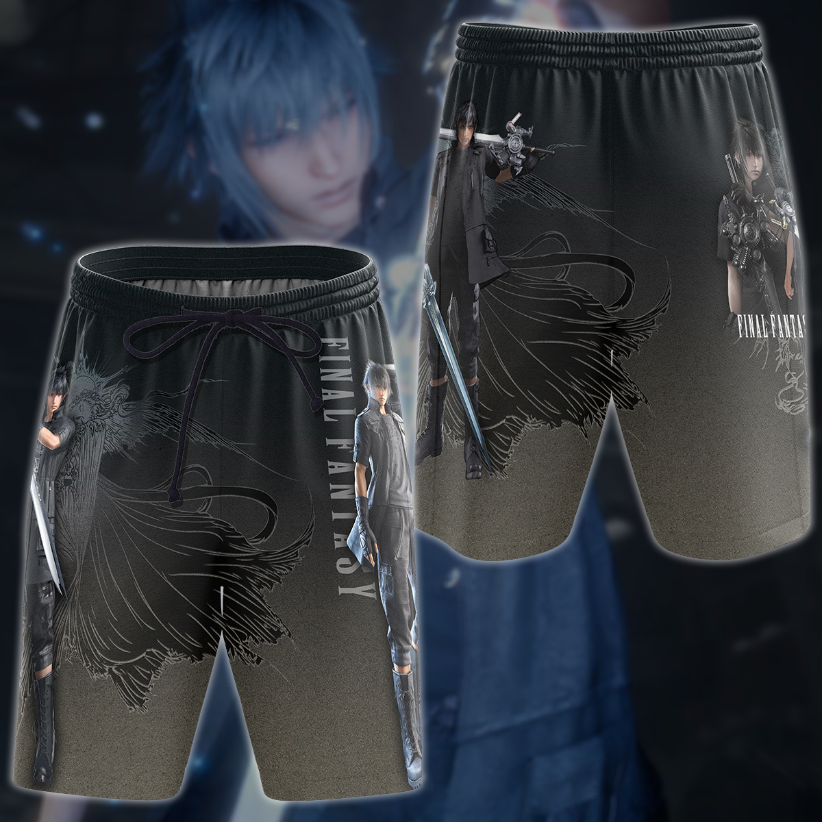 Final Fantasy XV Video Game 3D All Over Printed T-shirt Tank Top Zip Hoodie Pullover Hoodie Hawaiian Shirt Beach Shorts Jogger Beach Shorts