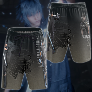 Final Fantasy XV Video Game 3D All Over Printed T-shirt Tank Top Zip Hoodie Pullover Hoodie Hawaiian Shirt Beach Shorts Jogger Beach Shorts S 