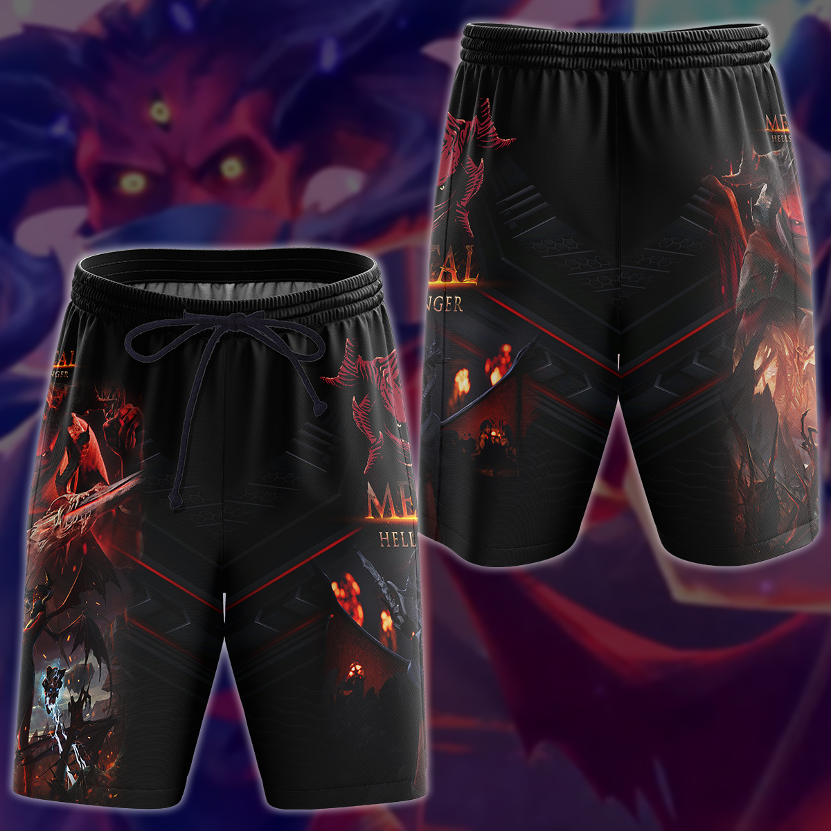 Metal: Hellsinger Video Game 3D All Over Print T-shirt Tank Top Zip Hoodie Pullover Hoodie Hawaiian Shirt Beach Shorts Jogger Beach Shorts