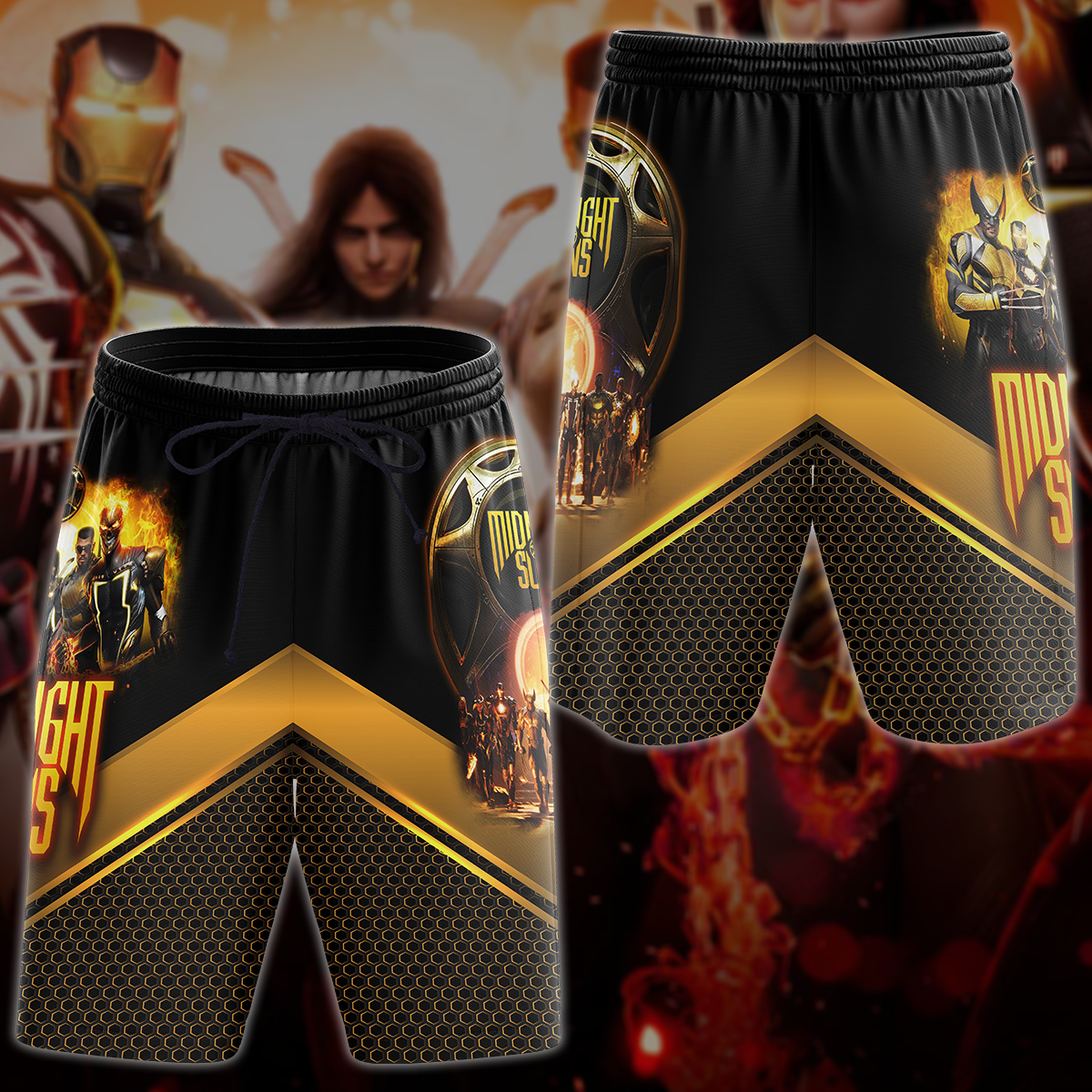 Midnight Suns Video Game 3D All Over Printed T-shirt Tank Top Zip Hoodie Pullover Hoodie Hawaiian Shirt Beach Shorts Jogger Beach Shorts