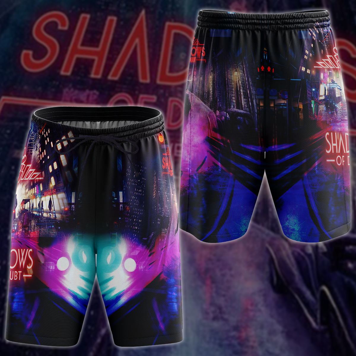 Shadows of Doubt Video Game 3D All Over Printed T-shirt Tank Top Zip Hoodie Pullover Hoodie Hawaiian Shirt Beach Shorts Jogger Beach Shorts
